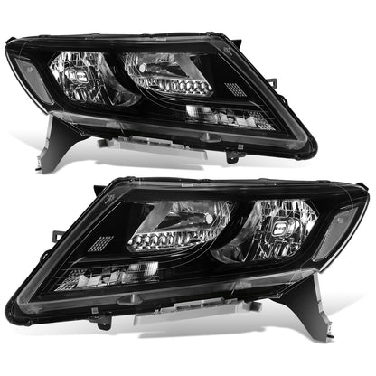 FAROS OE STYLE - 13-16 NISSAN PATHFINDER - BLACK HOUSING - CLEAR REFLECTOR