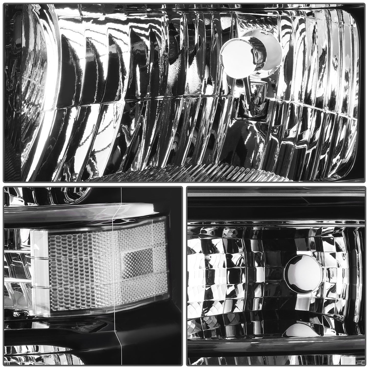 FAROS OE STYLE - 08-14 FORD E150 - BLACK HOUSING - CLEAR REFLECTOR