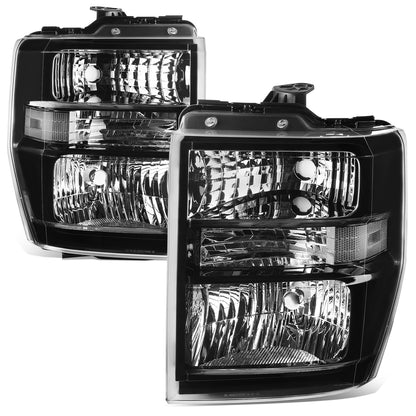 FAROS OE STYLE - 08-14 FORD E150 - BLACK HOUSING - CLEAR REFLECTOR