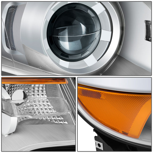 FAROS OE STYLE - 11-14 FORD EDGE - HID HEADLIGHT - D3S HEADLIGHT / 3457A TURN SIGNAL - CHROME HOUSING / AMBER REFLECTOR - RIGHT