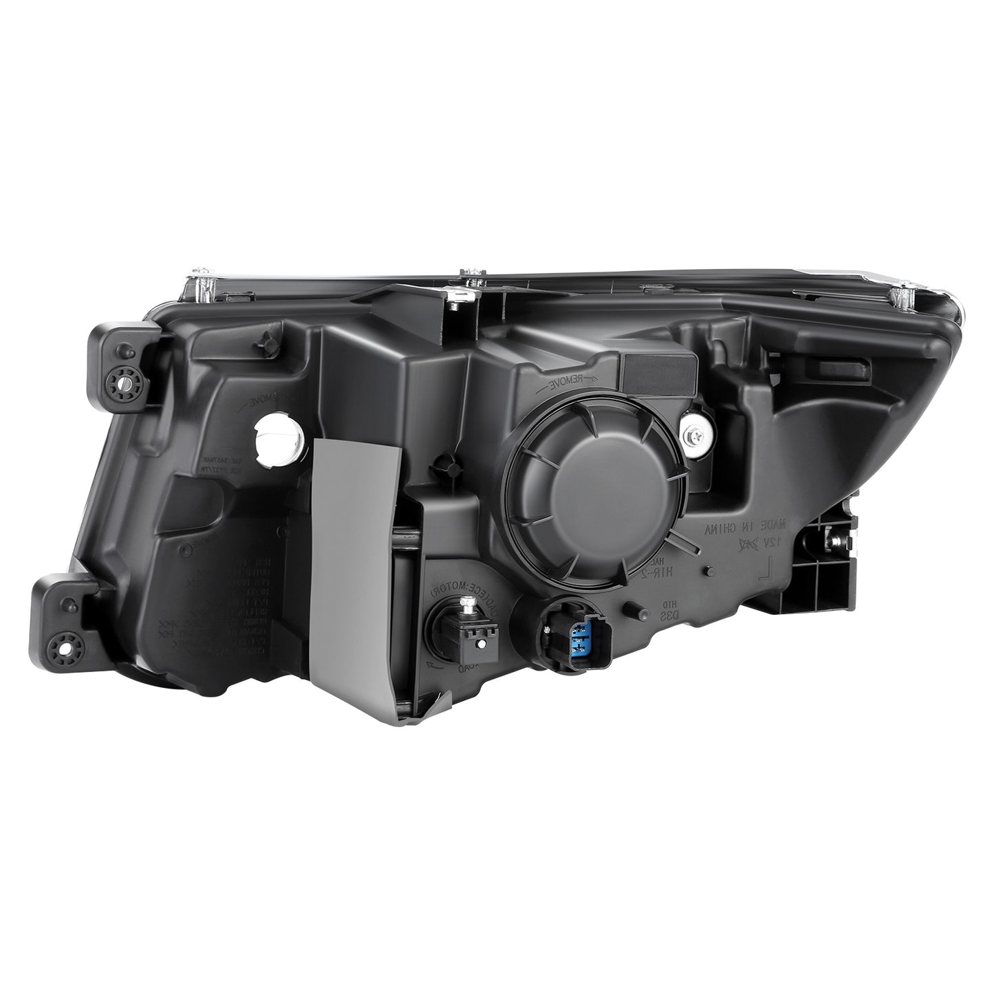 FAROS OE STYLE - 11-14 FORD EDGE - HID HEADLIGHT - D3S HEADLIGHT / 3457A TURN SIGNAL - CHROME HOUSING / AMBER REFLECTOR - RIGHT