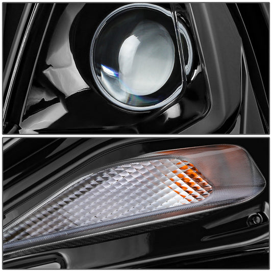 FAROS OE STYLE - 19-21 CHEVY BLAZER - HID HEADLIGHT - D3S HEADLIGHT / 7444NA TURN SIGNAL - BLACK HOUSING / CLEAR REFLECTOR - LEFT