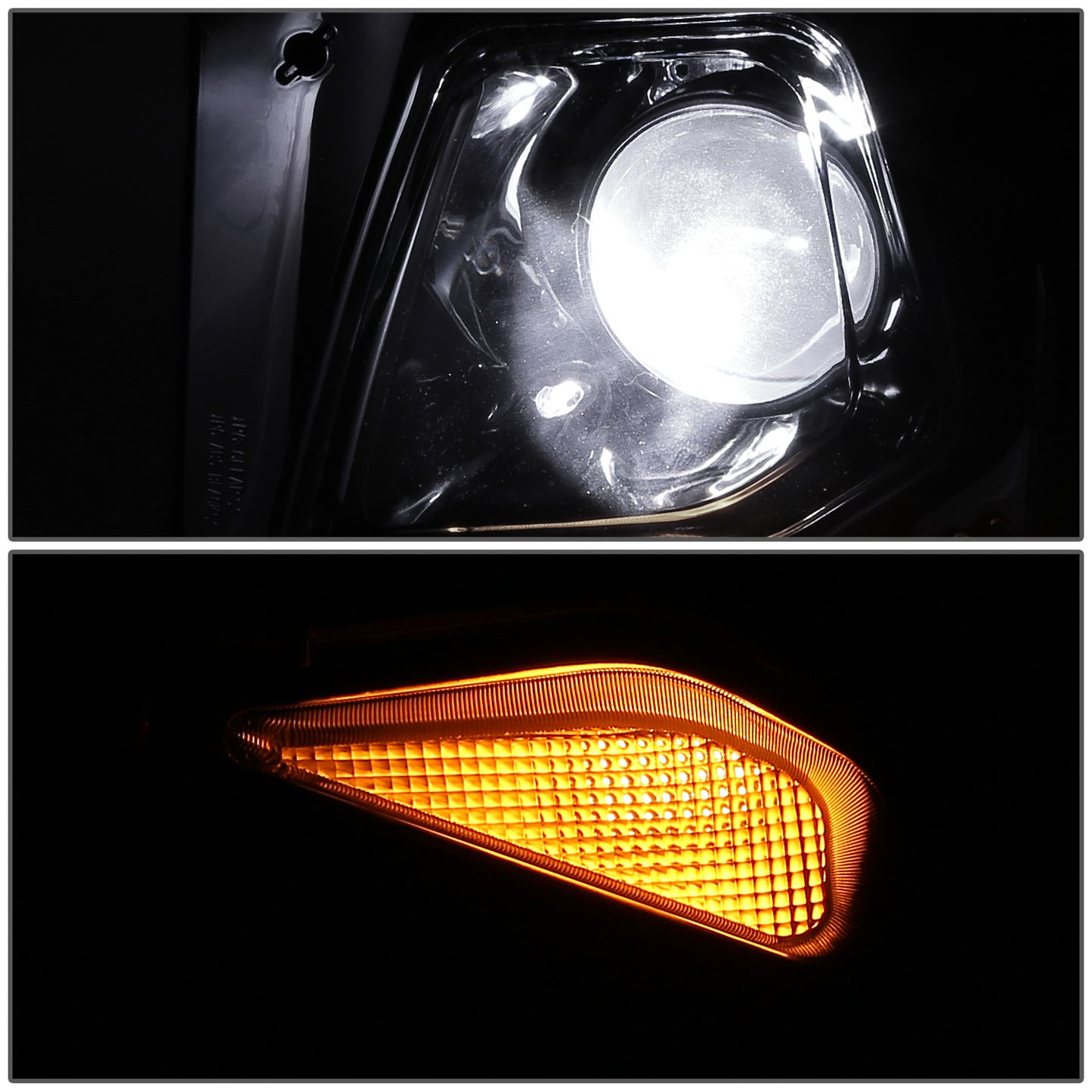 FAROS OE STYLE - 19-21 CHEVY BLAZER - HID HEADLIGHT - D3S HEADLIGHT / 7444NA TURN SIGNAL - BLACK HOUSING / CLEAR REFLECTOR - LEFT