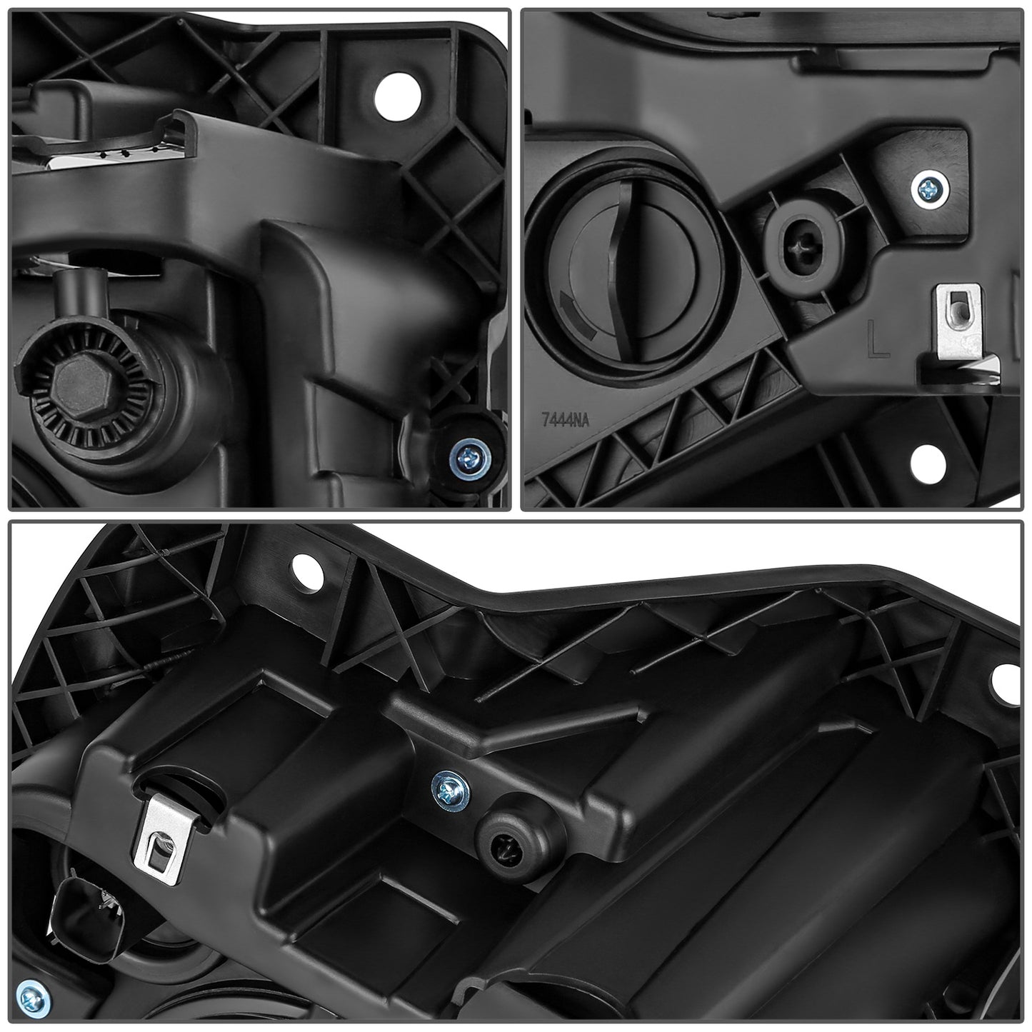 FAROS OE STYLE - 19-21 CHEVY BLAZER - HID HEADLIGHT - D3S HEADLIGHT / 7444NA TURN SIGNAL - BLACK HOUSING / CLEAR REFLECTOR - LEFT