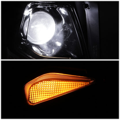 FAROS OE STYLE - 19-21 CHEVY BLAZER - HID HEADLIGHT - D3S HEADLIGHT / 7444NA TURN SIGNAL - BLACK HOUSING / CLEAR REFLECTOR - RIGHT