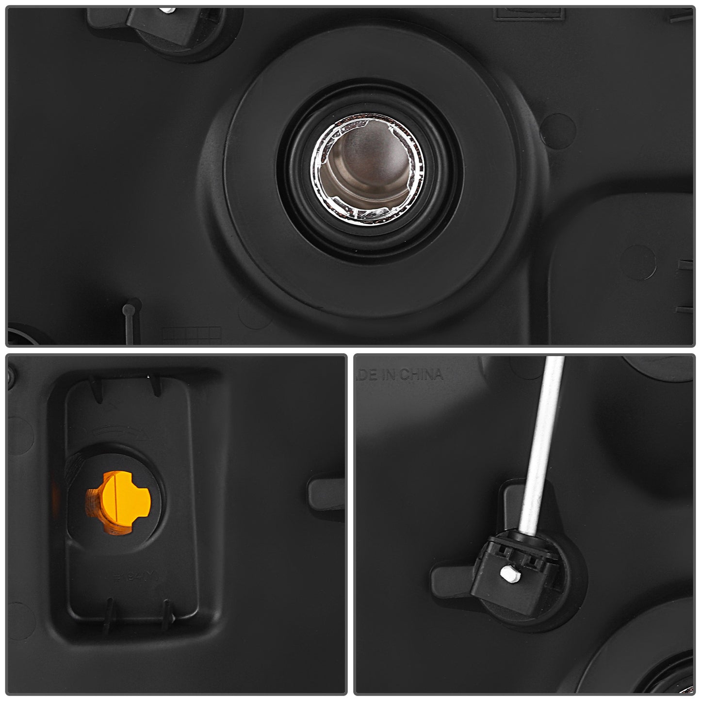 FAROS 07-14 GMC YUKON / 07-14 GMC YUKON XL 1500 / 07-13 GMC YUKON XL 2500 - WITHOUT DENALI - H13 HIGH / H13 LOW / 194 SIDE MARKER - CHROME / AMBER