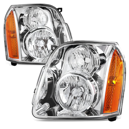 FAROS 07-14 GMC YUKON / 07-14 GMC YUKON XL 1500 / 07-13 GMC YUKON XL 2500 - WITHOUT DENALI - H13 HIGH / H13 LOW / 194 SIDE MARKER - CHROME / AMBER