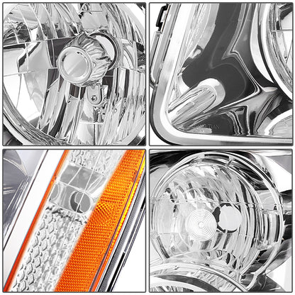 FAROS 07-14 GMC YUKON / 07-14 GMC YUKON XL 1500 - WITH DENALI - H13 HIGH / H13 LOW / 194 SIDE MARKER - CHROME / AMBER