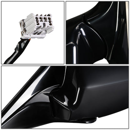 RETROVISOR MIRROR - 99-01 ACURA TL - POWERED - HEATED - LEFT - OEM - PAINTABLE - BLACK