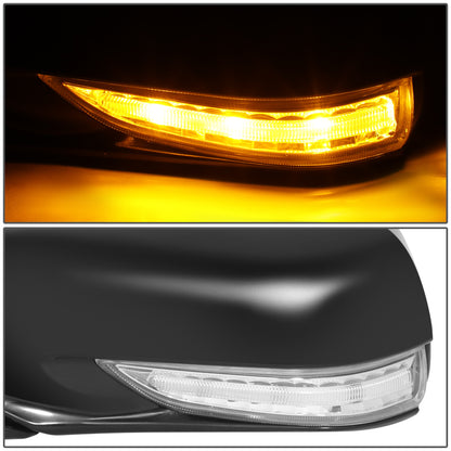 RETROVISOR MIRROR - OE STYLE - ACURA TL 09-14 - WITH POWER WITH HEATED GLASS WITH MEMORY WITH SIGNAL - DRIVER SIDE - PAINT TO MATCH - BLACK