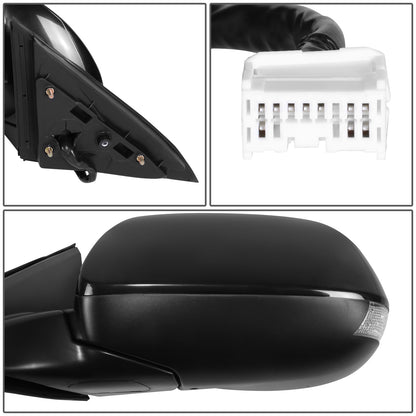 RETROVISOR MIRROR - OE STYLE - ACURA TSX 09-14 - WITH POWER WITH HEATED GLASS WITH MEMORY WITH SIGNAL - DRIVER SIDE - PAINT TO MATCH - BLACK