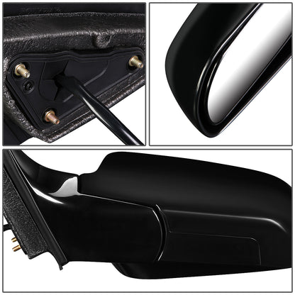 RETROVISOR MIRROR - 99-01 ACURA TL - POWERED - HEATED - OEM - RIGHT - PAINTABLE - BLACK