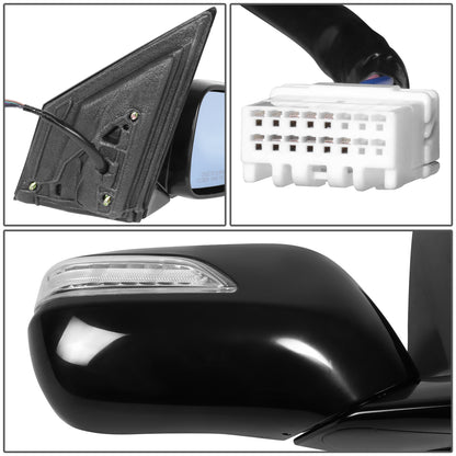 RETROVISOR MIRROR - OE STYLE - ACURA MDX 07-09 - WITH POWER WITH HEATED GLASS WITH MEMORY WITH SIGNAL - PASSENGER SIDE - PAINT TO MATCH - BLACK