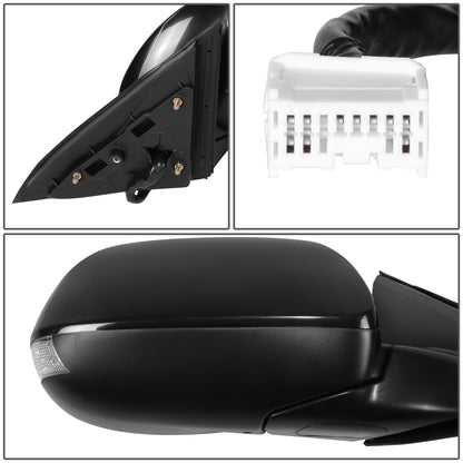 RETROVISOR MIRROR - OE STYLE - ACURA TSX 09-14 - WITH POWER WITH HEATED GLASS WITH MEMORY WITH SIGNAL - PASSENGER SIDE - PAINT TO MATCH - BLACK