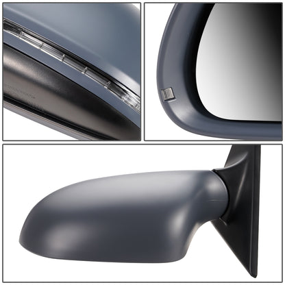 RETROVISOR MIRROR - 08 AUDI A5, S5 - POWERED - HEATED - W/ SIGNAL - FOLDING - OEM - LEFT - PRIMED GREY