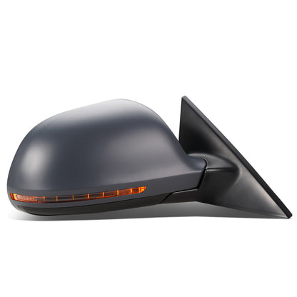 RETROVISOR MIRROR - 09-10 AUDI A3 - POWERED - HEATED - W/ SIGNAL - W/O DIMMER - FOLDING - OEM - RIGHT - PRIMED GREY