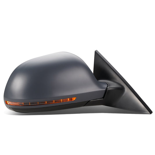 RETROVISOR MIRROR - 08 AUDI A5, S5 - POWERED - HEATED - W/ SIGNAL - FOLDING - OEM - RIGHT - PRIMED GREY