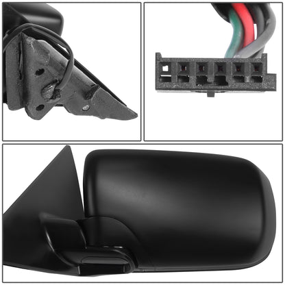 RETROVISOR MIRROR - OE STYLE - BMW 323I 99-00 - BMW 325I 01-06 - BMW 328I 99 - WITH POWER FOLD WITH HEATED GLASS - DRIVER SIDE - PAINT TO MATCH - BLACK