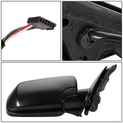 RETROVISOR MIRROR - 02-05 BMW 320I, 325I, 02-06 BMW330I SEDAN, 99-00 BMW 323I - POWERED - HEATED - FOLDING - OEM - RIGHT - PRIMED BLACK