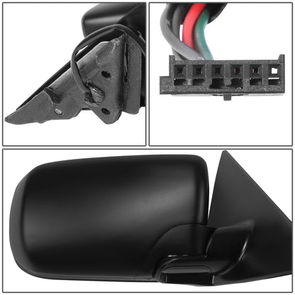 RETROVISOR MIRROR - OE STYLE - BMW 323I 99-00 - BMW 325I 01-06 - BMW 328I 99 - WITH POWER FOLD WITH HEATED GLASS - PASSENGER SIDE - PAINT TO MATCH - BLACK