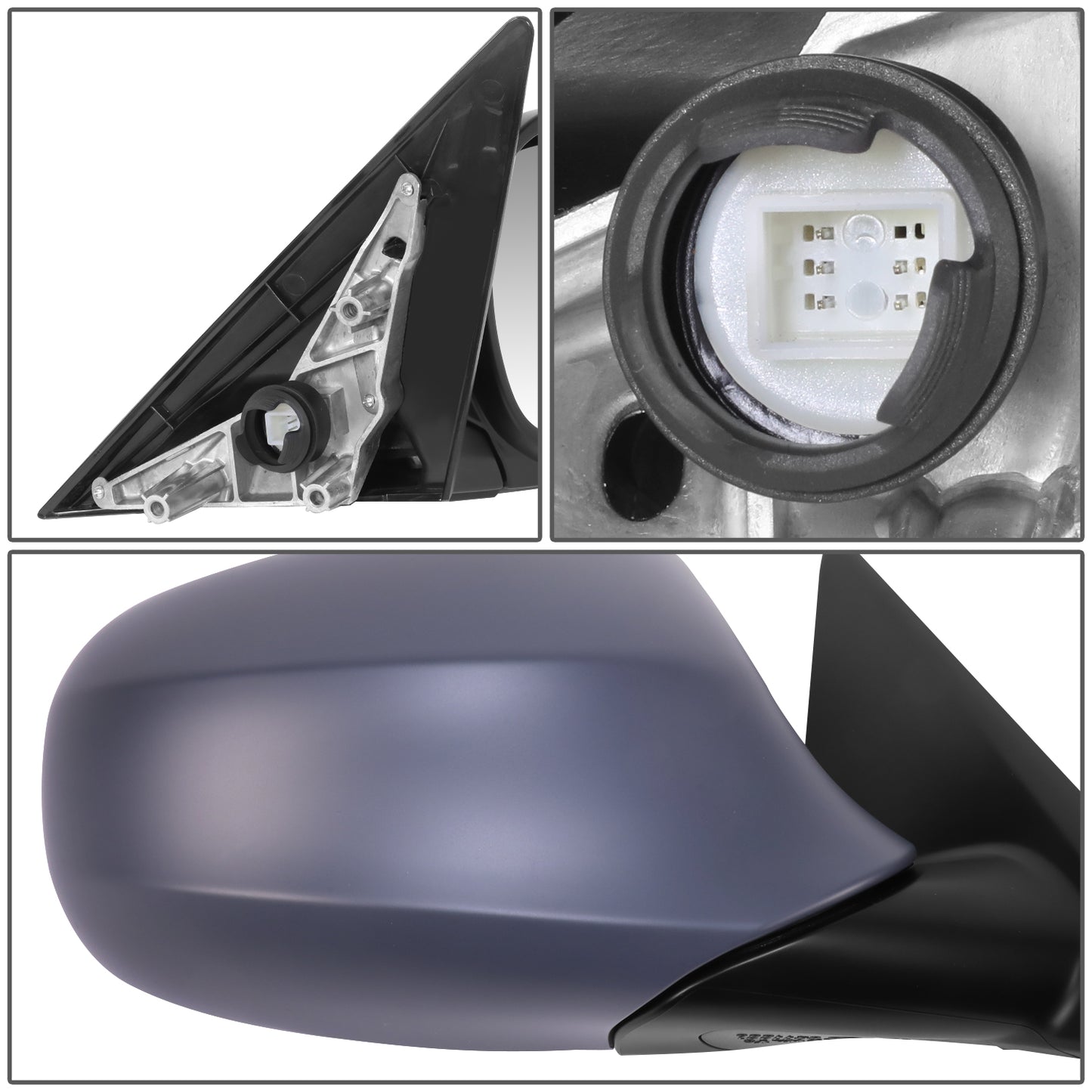 RETROVISOR MIRROR - OE STYLE - BMW 328I 09-12 - BMW 328I XDRIVE 09-12 - BMW 335I 09-12 - BMW 335I XDRIVE 09-12 - BMW 335D 09-12 - WITH POWER WITH HEATED GLASS WITH MEMORY - PASSENGER SIDE - PAINT TO MATCH - BLACK