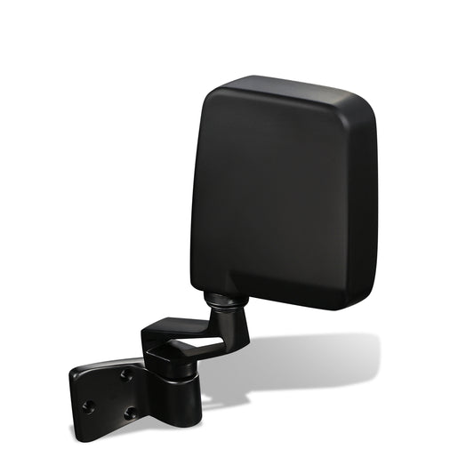 RETROVISOR MIRROR - 87 JEEP WAGONEER / 87-93 JEEP WRANGLER - MANUAL - OEM - LEFT - BLACK