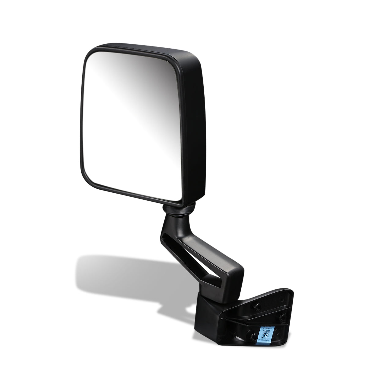 RETROVISOR MIRROR - 87 JEEP WAGONEER / 87-93 JEEP WRANGLER - MANUAL - OEM - LEFT - BLACK