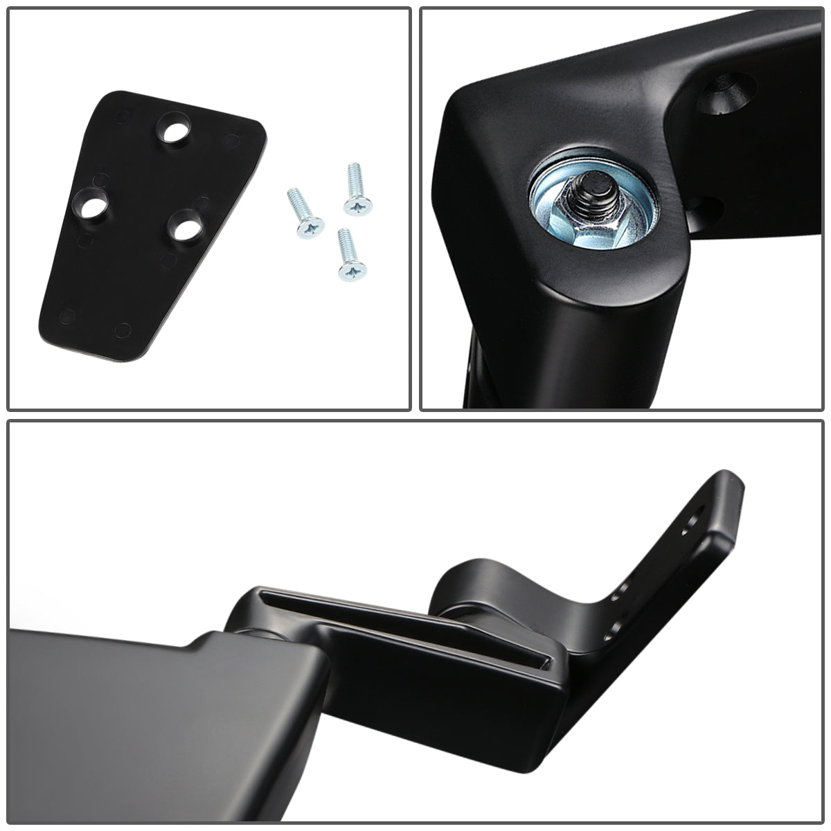 RETROVISOR MIRROR - 87 JEEP WAGONEER / 87-93 JEEP WRANGLER - MANUAL - OEM - LEFT - BLACK