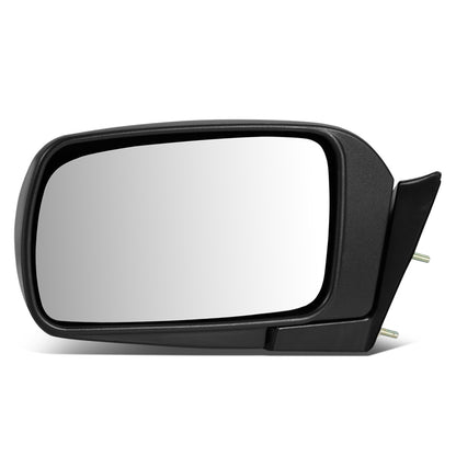 RETROVISOR MIRROR - 91-95 DODGE CARAVAN, VOYAGER, TOWN & COUNTRY - MANUAL - FOLDING - OEM - LEFT - TEXTURED/BLACK