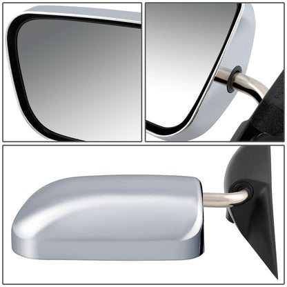 RETROVISOR MIRROR - 94-97 DODGE RAM 1500, 2500, 3500 - POWERED - OEM - LEFT - CHROME