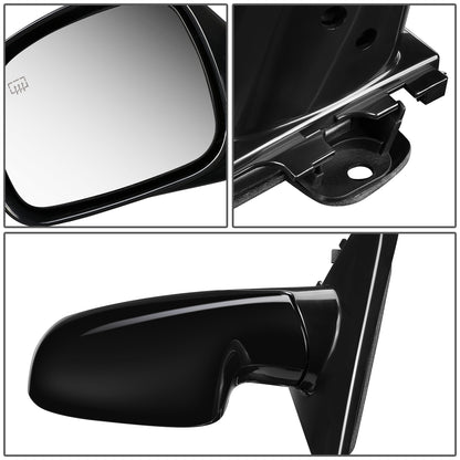 RETROVISOR MIRROR - 96-00 CHRYSLER TOWN&COUNTRY / 96-00 DODGE CARAVAN / 96-00 PLYMOUTH GRAND VOYAGER, PLYMOUTH VOYAGER - MANUAL - FOLDING - OEM - LEFT - PAINTABLE -BLACK