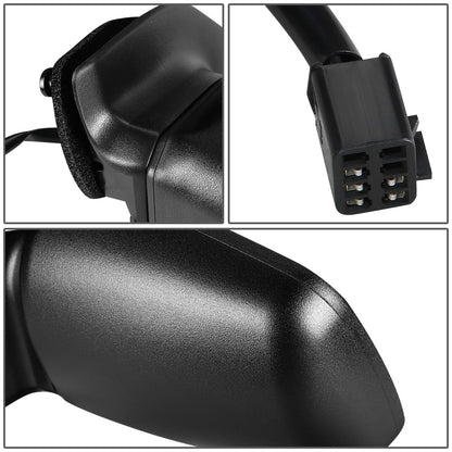 RETROVISOR MIRROR - 96-98 JEEP GRAND CHEROKEE - POWERED - HEATED - OEM - LEFT - PAINTABLE - BLACK