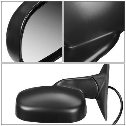 RETROVISOR MIRROR - 98-01 DODGE RAM 1500 / 98-02 DODGE RAM 2500 3500 - POWERED - HEATED - OEM - LEFT - TEXTURED/BLACK