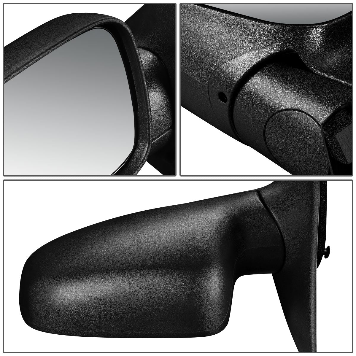 RETROVISOR MIRROR - 99-04 JEEP GRAND CHEROKEE - POWERED - HEATED - OEM - LEFT - TEXTURED/BLACK