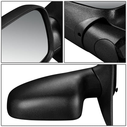 RETROVISOR MIRROR - 99-04 JEEP GRAND CHEROKEE - POWERED - HEATED - OEM - LEFT - TEXTURED/BLACK