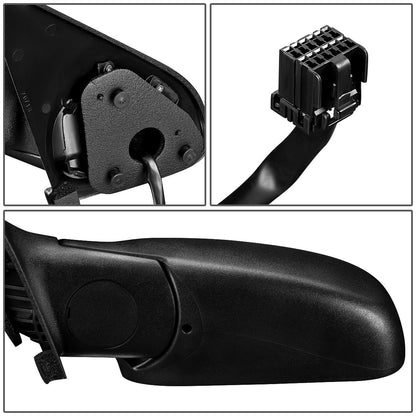 RETROVISOR MIRROR - 99-04 JEEP GRAND CHEROKEE - POWERED - HEATED - OEM - LEFT - TEXTURED/BLACK