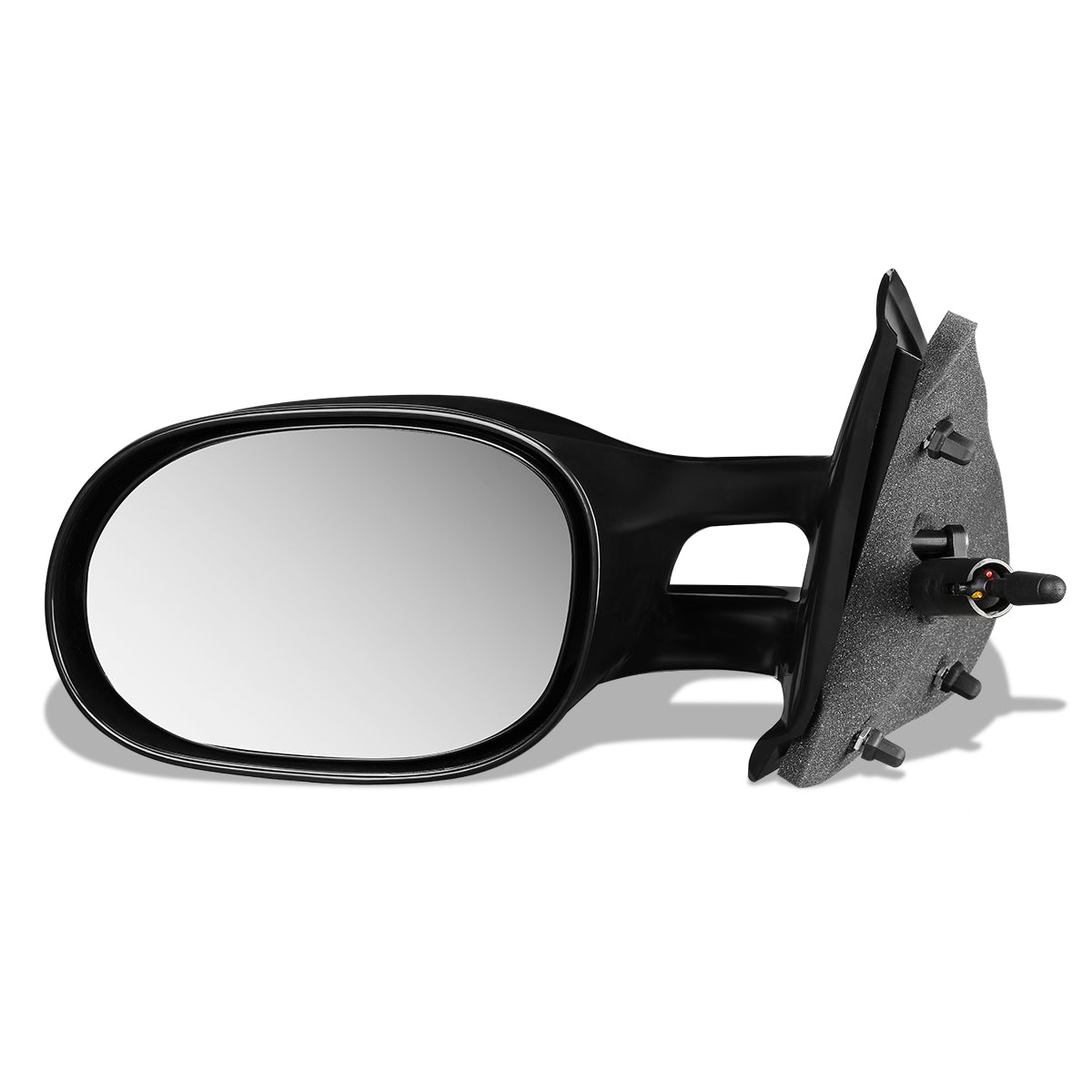 RETROVISOR MIRROR - 95-00 CHRYSLER CIRRUS / 95-00 DODGE STRATUS / 96-00 PLYMOUTH BREEZE - MANUAL - OEM - LEFT - PAINTABLE - BLACK