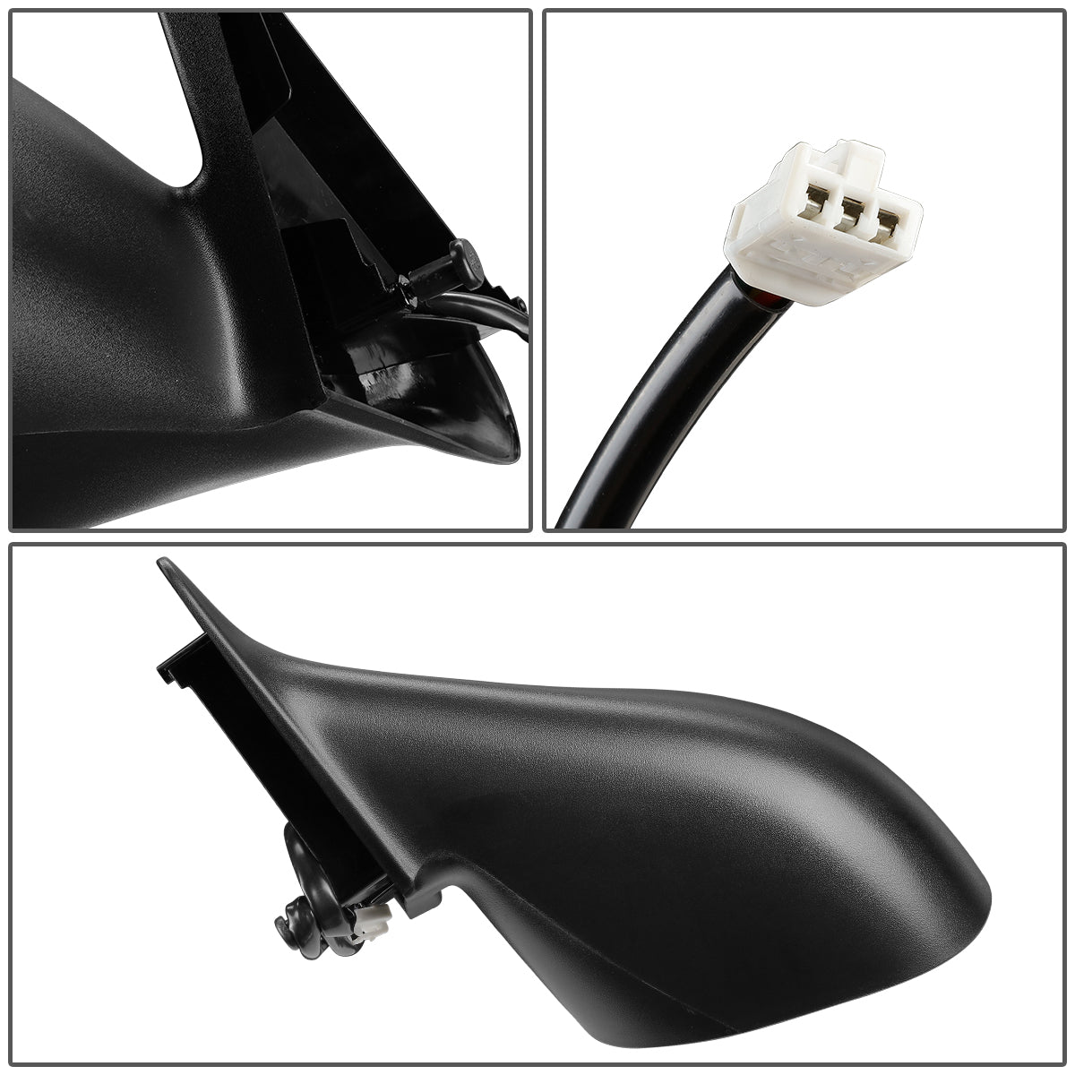 RETROVISOR MIRROR - 98-01 CHRYSLER CONCORDE, 300M / 99-01 CHRYSLER LHS / 98-01 DODGE INTREPID - POWERED - OEM - LEFT - TEXTURED/BLACK