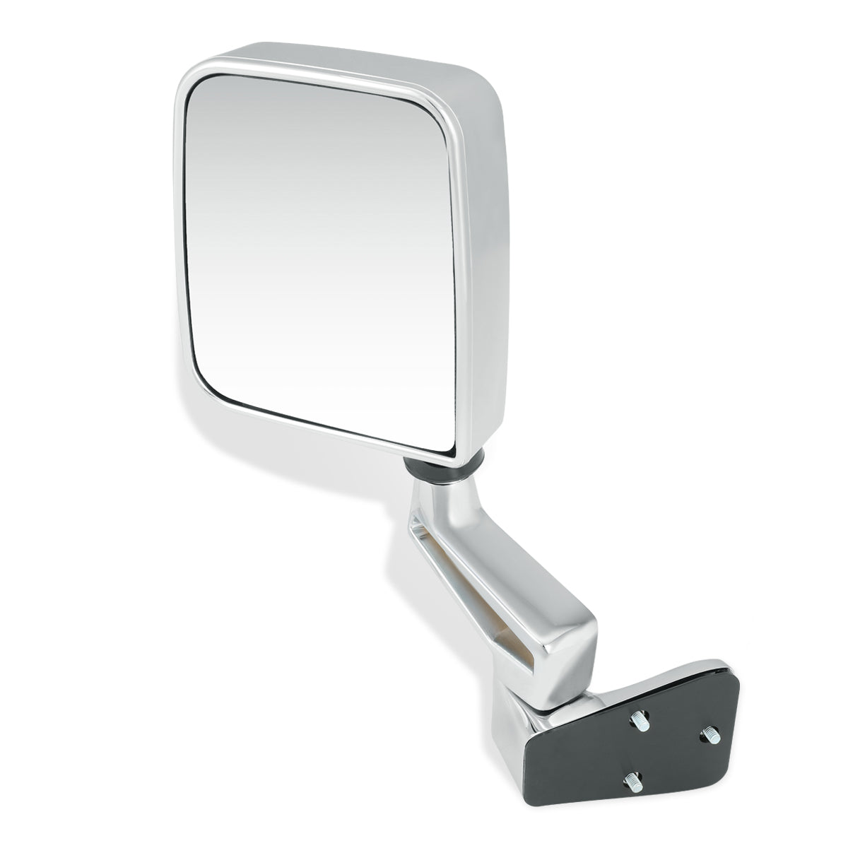 RETROVISOR MIRROR - 87-95 JEEP WRANGLER - MANUAL - OEM - LEFT - CHROME