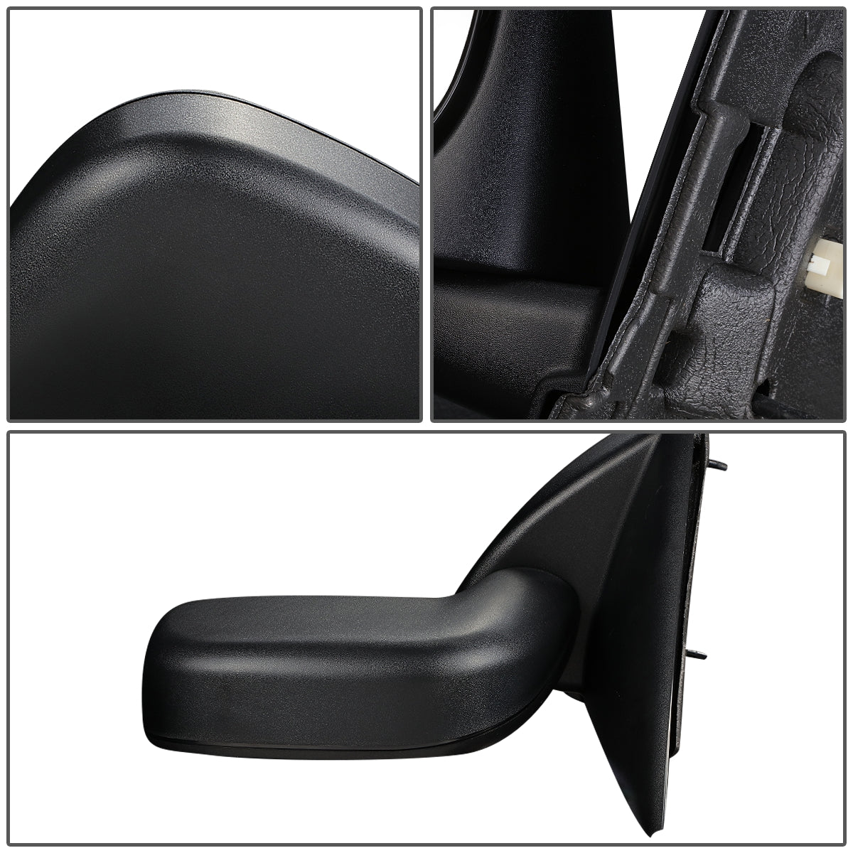 RETROVISOR MIRROR - 02-08 DODGE RAM / 03-09 DODGE RAM 2500, 3500 - POWERED - HEATED - FOLDING - OEM - LEFT - PAINTABLE - BLACK