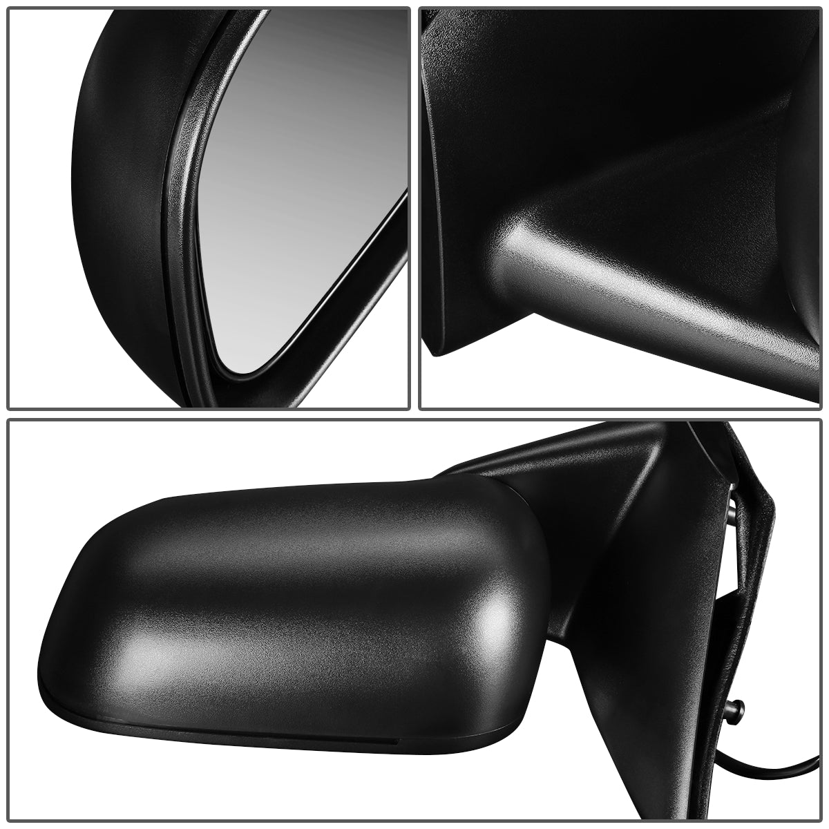 RETROVISOR MIRROR -  04-09 DODGE DURANGO - POWERED - HEATED - OEM - LEFT - TEXTURED/BLACK