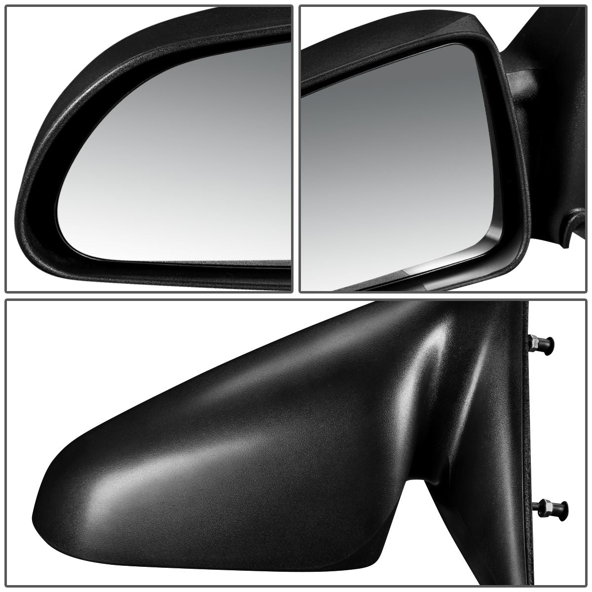 RETROVISOR MIRROR - 06-09 MITSUBISHI RAIDER / 05-10 DODGE DAKOTA / 11 RAM DAKOTA - POWERED - OEM - LEFT - TEXTURED/BLACK