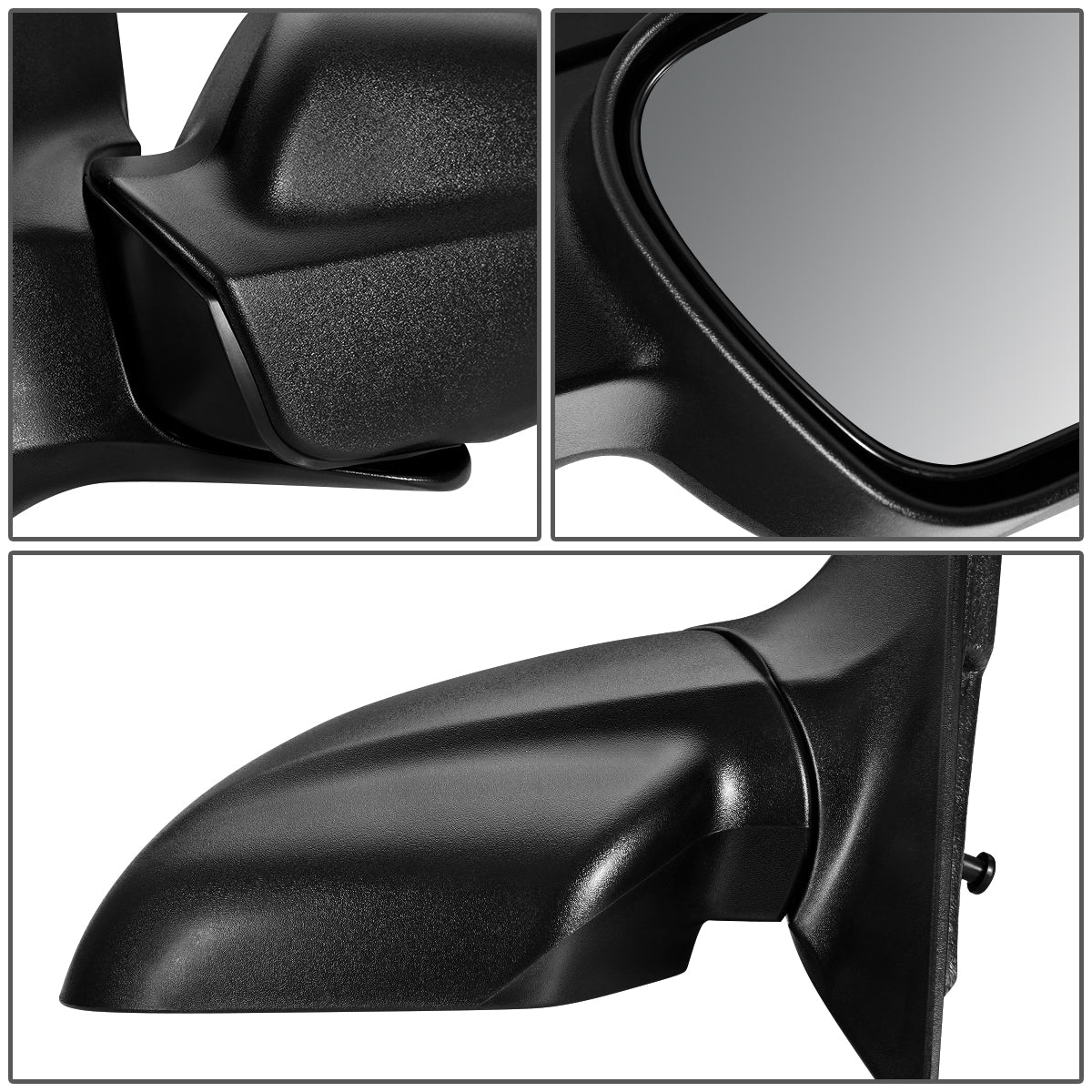 RETROVISOR MIRROR - 04-05 CHRYSLER PACIFICA - POWERED - HEATED - FOLDING - OEM - LEFT - TEXTURED/BLACK