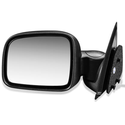 RETROVISOR MIRROR - 02-07 JEEP LIBERTY - MANUAL - OEM - LEFT - TEXTURED/BLACK