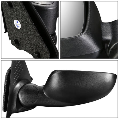 RETROVISOR MIRROR - 02-07 JEEP LIBERTY - MANUAL - OEM - LEFT - TEXTURED/BLACK