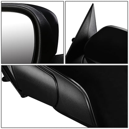 RETROVISOR MIRROR - 05-08 CHRYSLER 300 / 06-07 DODGE CHARGER / 05-08 DODGE MAGNUM - POWERED - HEATED - OEM - LEFT - PAINTABLE - BLACK