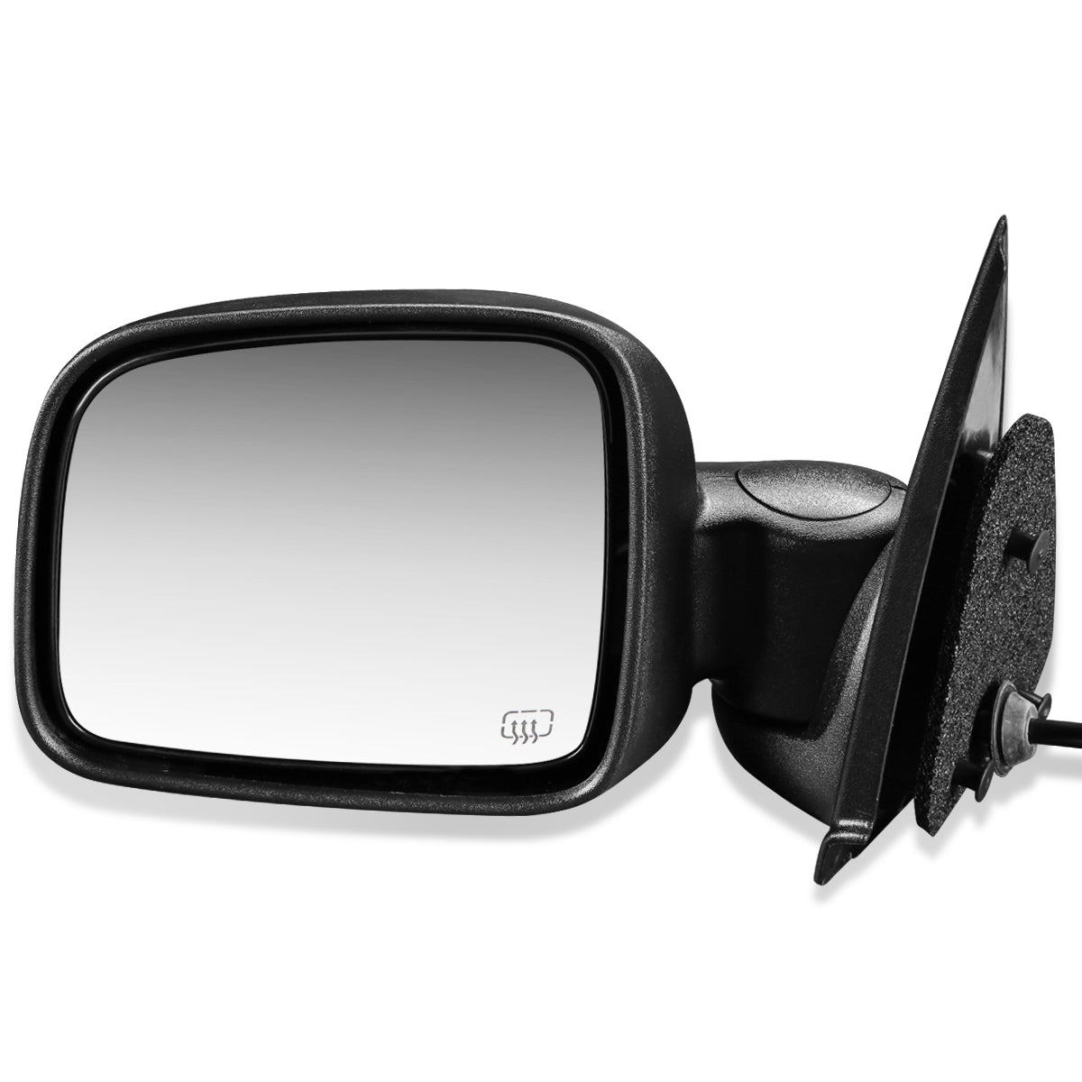 RETROVISOR MIRROR - 02-07 JEEP LIBERTY - POWERED - HEATED - OEM - LEFT - TEXTURED/BLACK