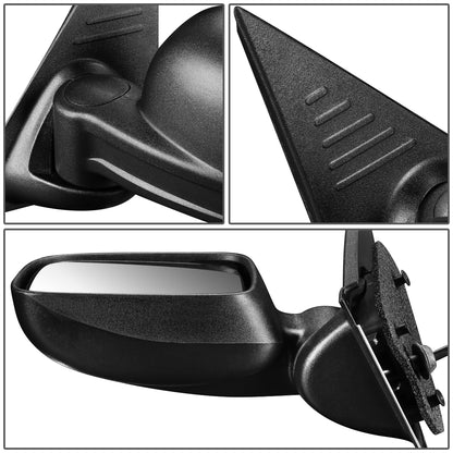 RETROVISOR MIRROR - 02-07 JEEP LIBERTY - POWERED - HEATED - OEM - LEFT - TEXTURED/BLACK