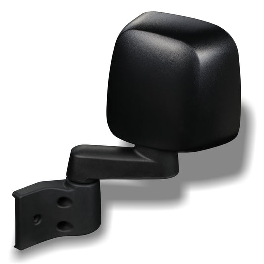 RETROVISOR MIRROR - 97-06 JEEP WRANGLER - MANUAL - OEM - LEFT - TEXTURED/BLACK
