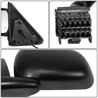 RETROVISOR MIRROR - OE STYLE - DODGE DAKOTA 05-11 - MITSUBISHI RAIDER 06-09 - RAM DAKOTA 11 - WITH POWER WITH HEATED GLASS - DRIVER SIDE - PAINT TO MATCH - BLACK